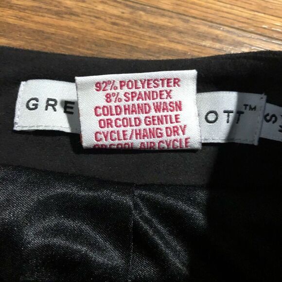 Gretchen Scott Y2K Fringe Vegan Suede Black Skirt - Picture 7 of 10